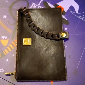 Mk vintage leather wristlet
